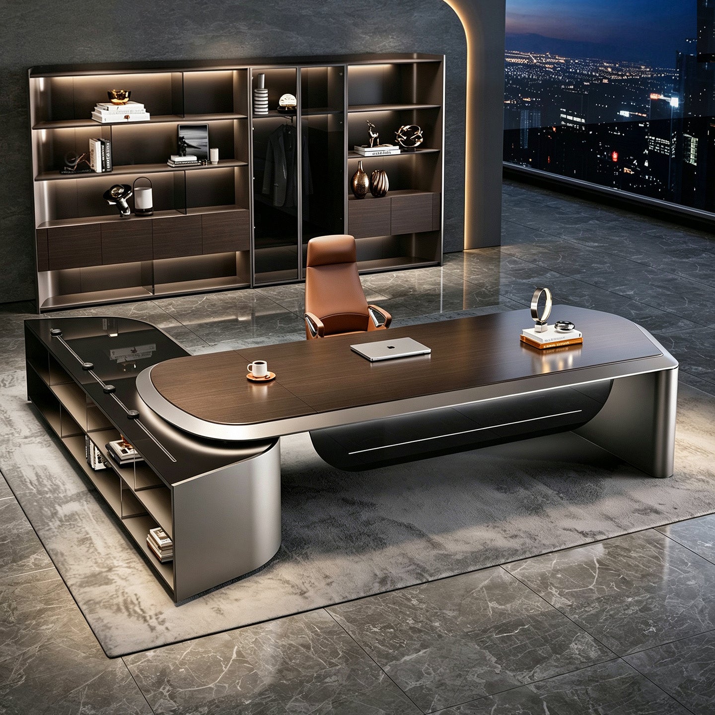 Bureau de Direction Luxe Ébène | Collection Executive Maison Velia