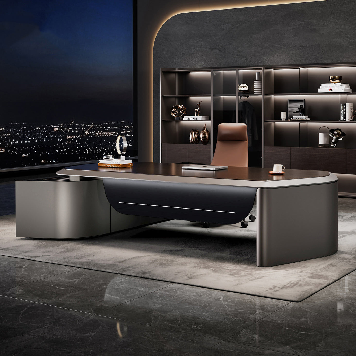 Bureau de Direction Luxe Ébène | Collection Executive Maison Velia
