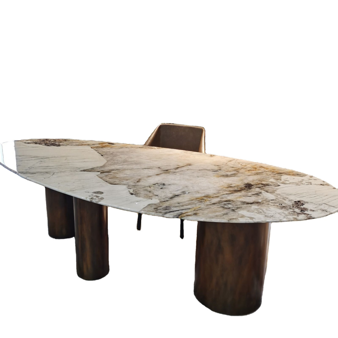 Table de salle à manger Éclipse en Marbre Naturel