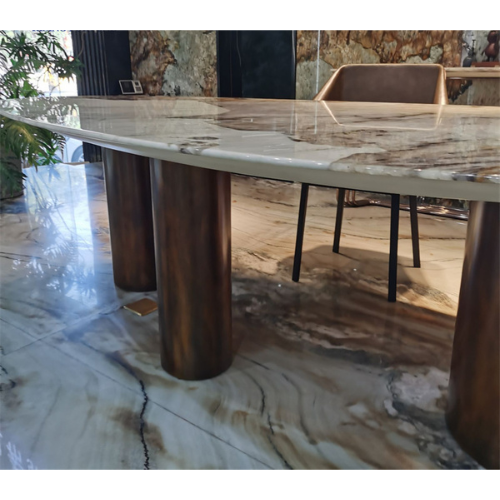 Table de salle à manger Éclipse en Marbre Naturel