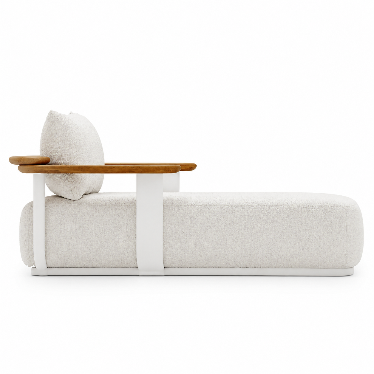 Chaise Longue Extérieure Premium en Aluminium - Lit de Repos Extérieur Luxe