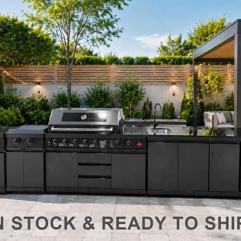 Cuisine Extérieure Inox Premium avec Barbecue Intégré