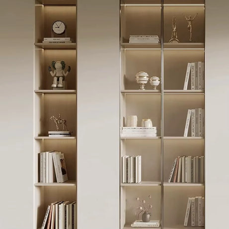 Bibliothèque Murale Modulaire Premium avec Éclairage LED